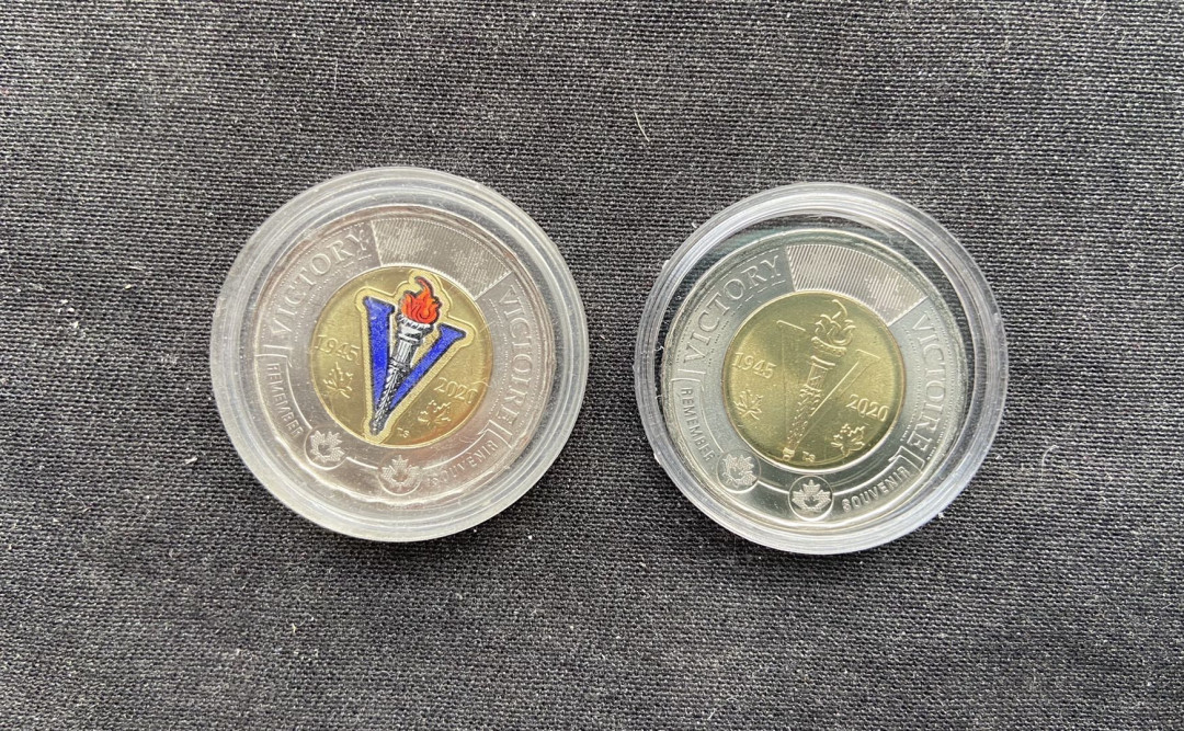 【币观天下】第144场拍卖 【加拿大】二战75周年彩色本色一对秒杀