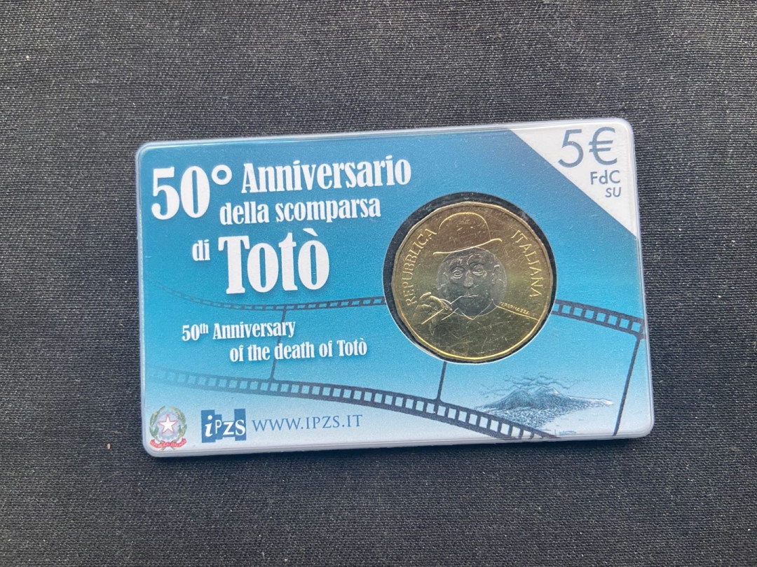【币观天下】第144场拍卖 意大利2017年喜剧演员托托辞世50周年纪念币