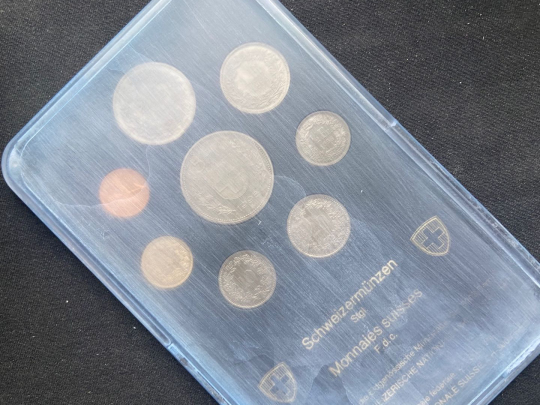 【币观天下】第144场拍卖 【瑞士】1998年清版套币8枚【带盒】