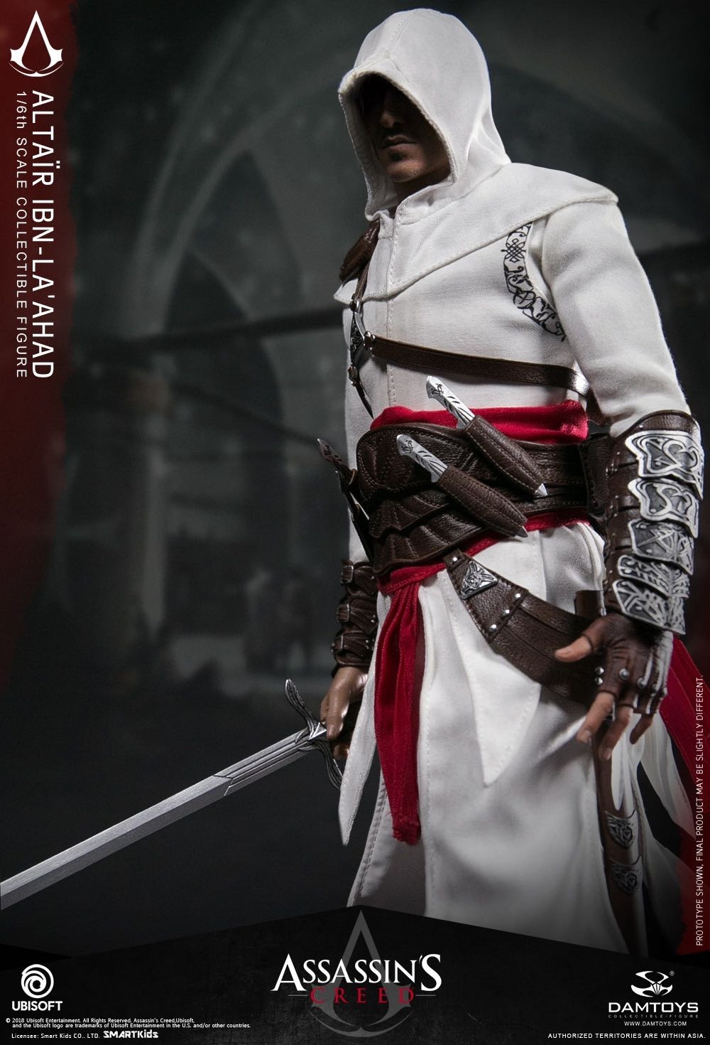 零元拍：DAMTOYS：1/6 育碧游戏《刺客信条》一代主角-阿泰尔/Altair 可动人偶(DMS005全新未拆。