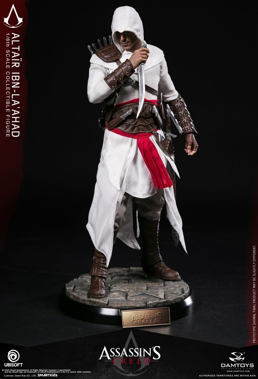 零元拍：DAMTOYS：1/6 育碧游戏《刺客信条》一代主角-阿泰尔/Altair 可动人偶(DMS005全新未拆。
