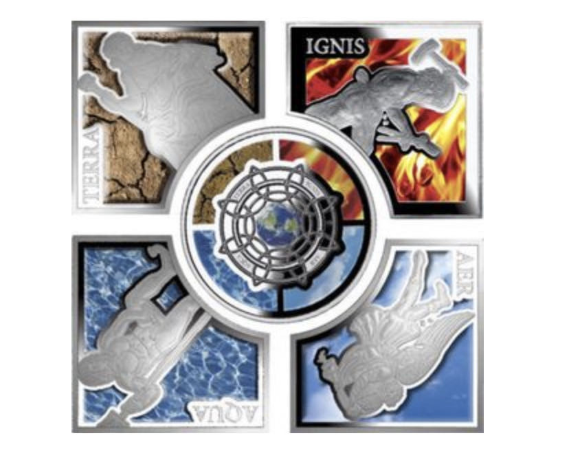 【币观天下】第144场拍卖 【纽埃】2012年异形币海王三叉戟银币