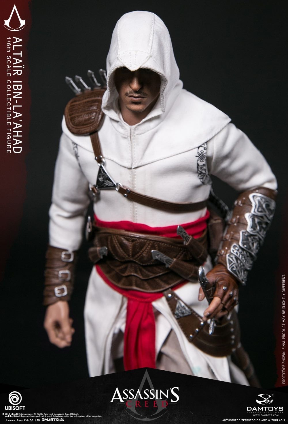 零元拍：DAMTOYS：1/6 育碧游戏《刺客信条》一代主角-阿泰尔/Altair 可动人偶(DMS005全新未拆。