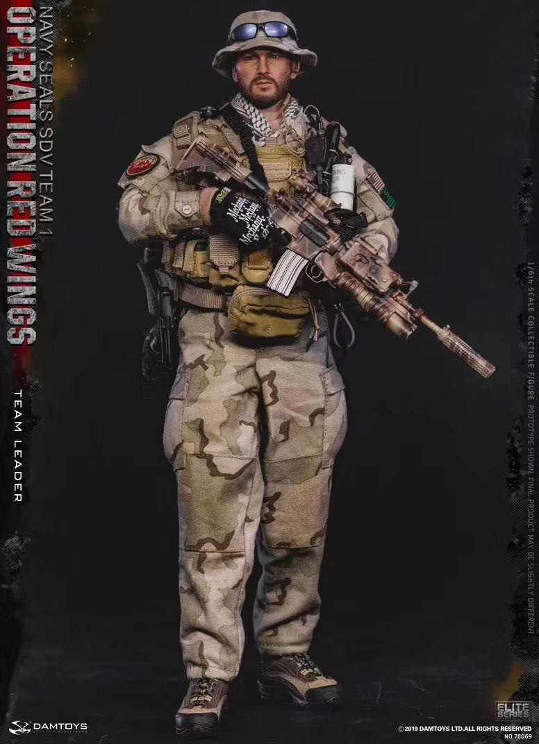 零元拍：DAMTOYS 1/6 78069 红翼行动海豹特种部队第一运输载具大队 队长全新未拆。
