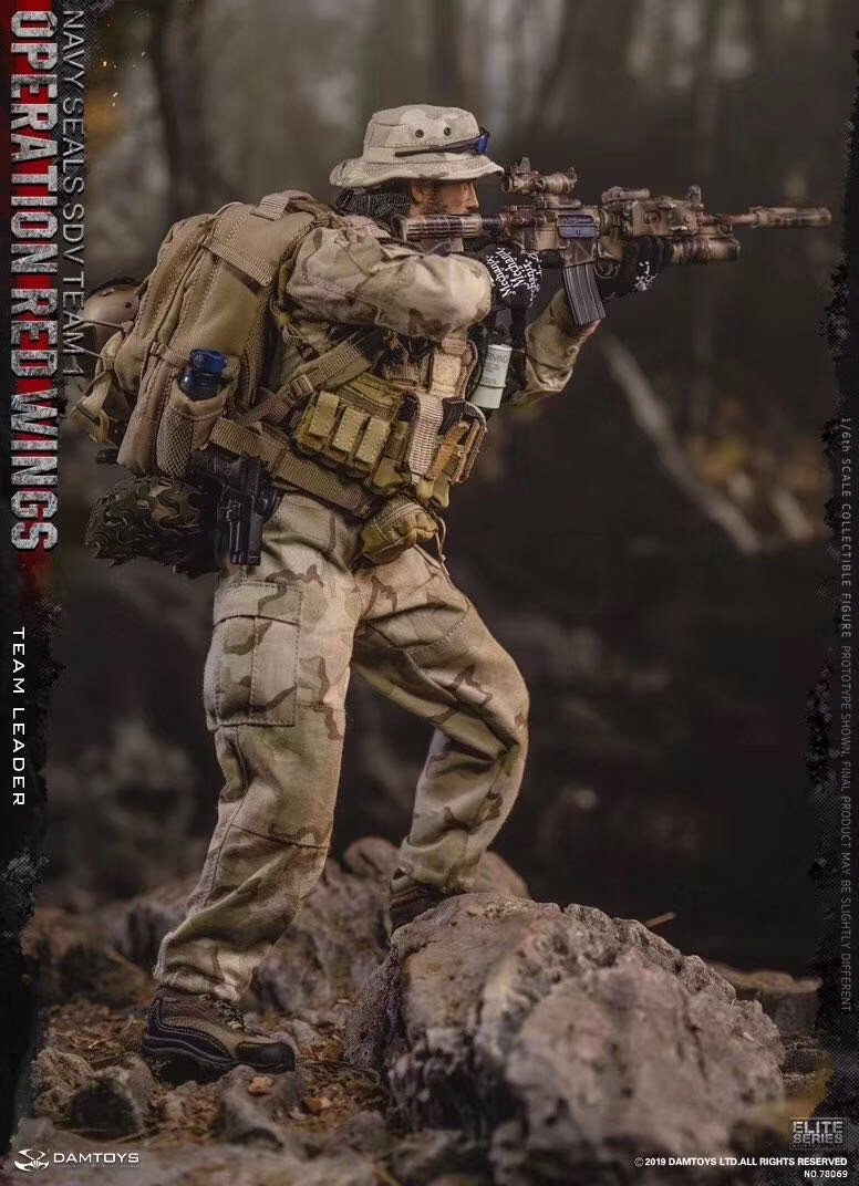 零元拍：DAMTOYS 1/6 78069 红翼行动海豹特种部队第一运输载具大队 队长全新未拆。