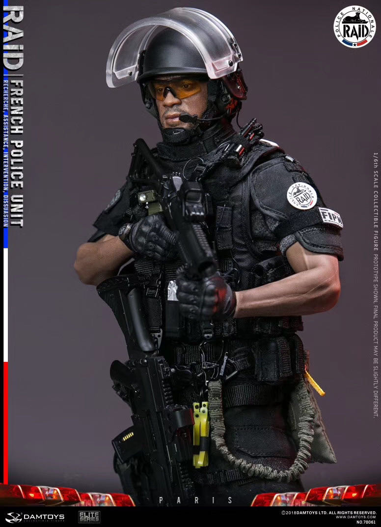 零元拍：DAMTOYS 78061 1/6 法国特警 黑豹 RAID 反恐突击队 