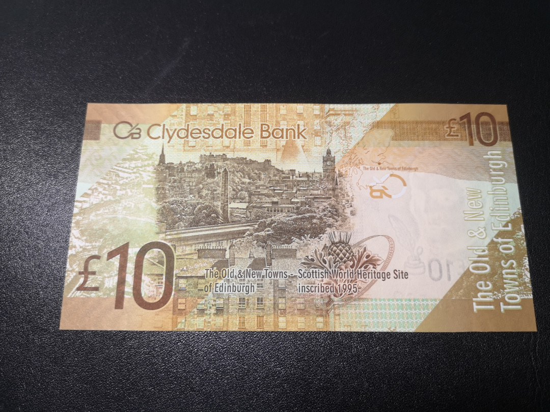 《外钞收藏家》第一百零八期拍卖 2009年苏格兰克莱斯戴尔银行 10镑 全新UNC 首发冠