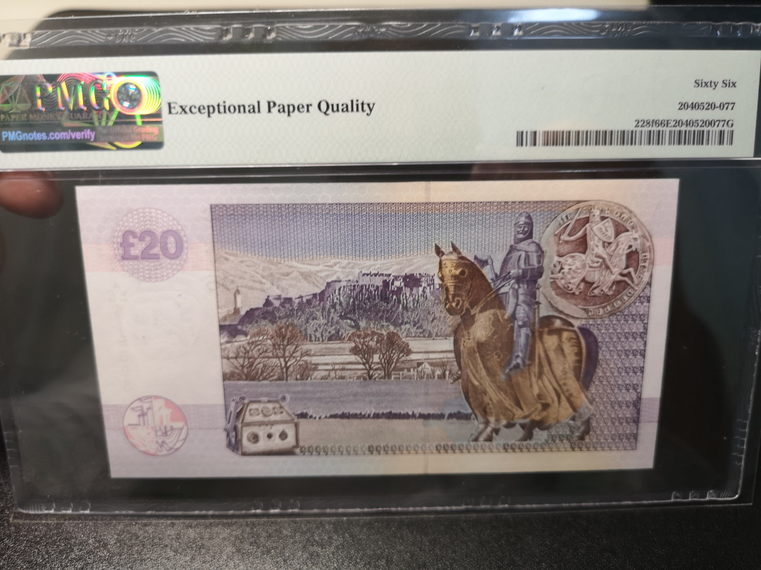 《外钞收藏家》第一百零八期拍卖 2004年克莱斯戴尔银行 20镑 PMG66
