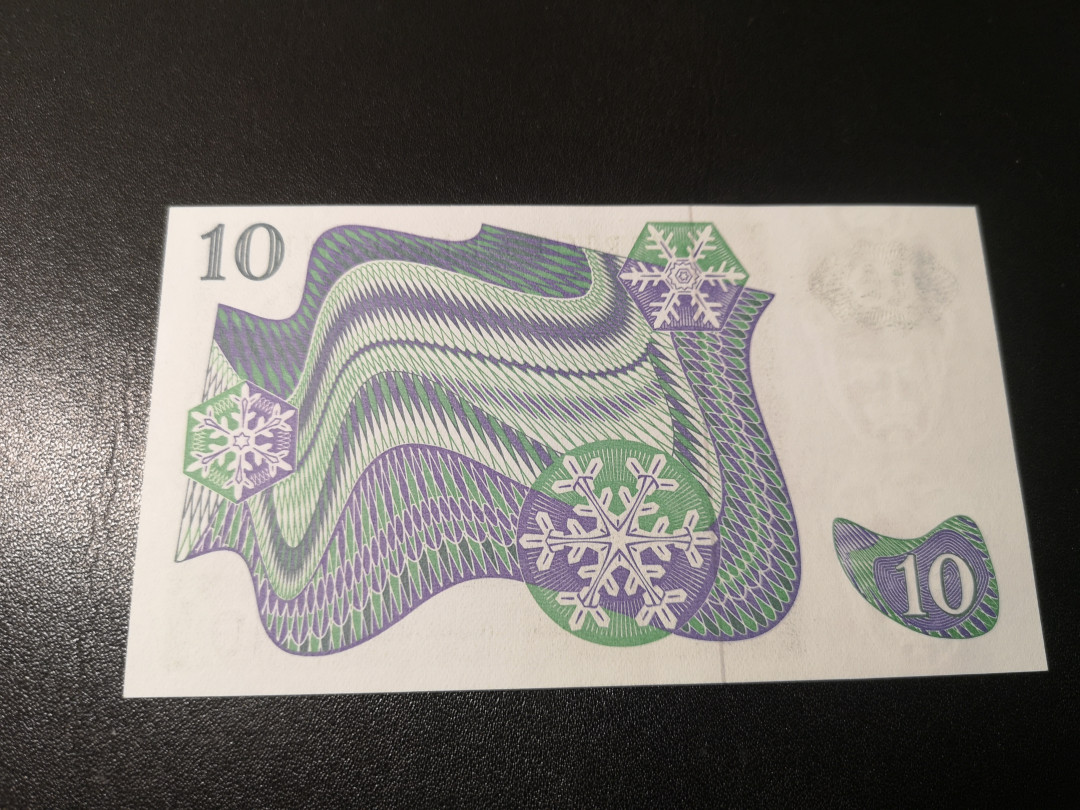 《外钞收藏家》第一百零八期拍卖 1971年瑞典10克朗 全新UNC 补号