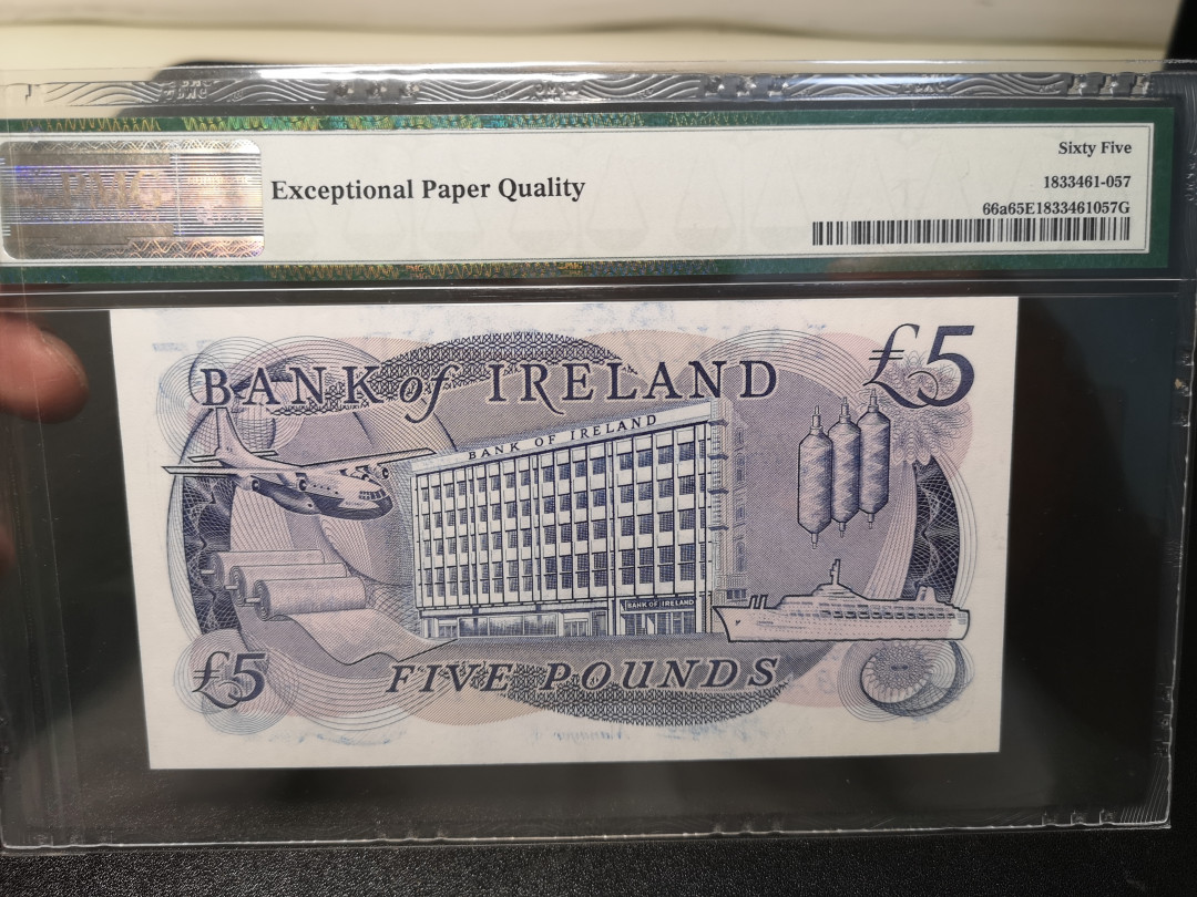 《外钞收藏家》第一百零八期拍卖 1983年北爱尔兰5镑 PMG65
