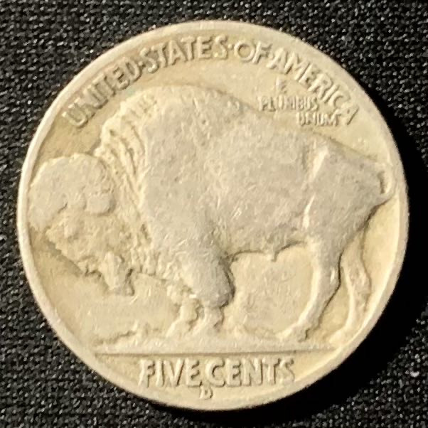 紫瑗钱币—微拍第136期  美国 1936年 印第安人与牦牛 5美分 镍币