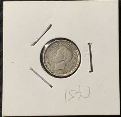 紫瑗钱币—微拍第136期  - 澳大利亚 1943年 乔治六世 3便士 银币