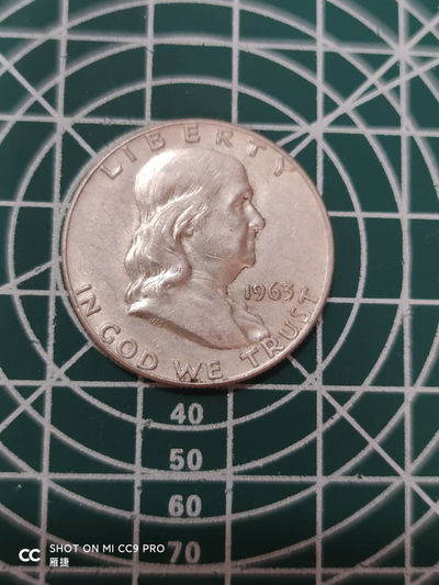 燕姐换藏第四十场 1963年美国半圆银币