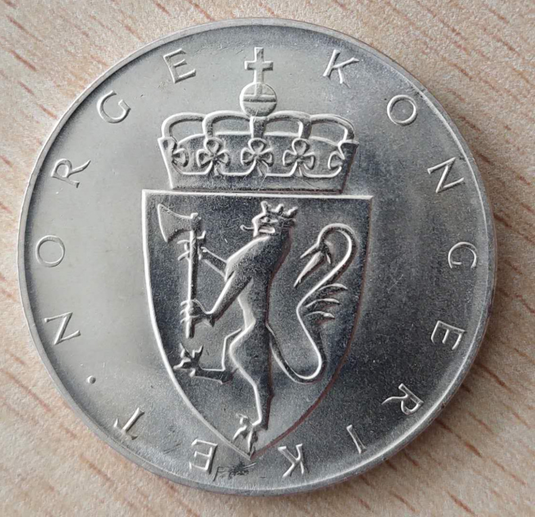 N&C第十一期: 欢乐捡漏场 1964年挪威10克朗银币 好品相底光可见