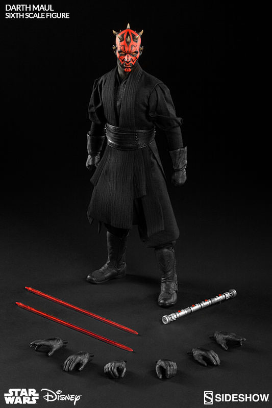 零元拍：Sideshow X Hottoys联名：1/6 星球大战- 达斯摩尔 / Darth Maul
