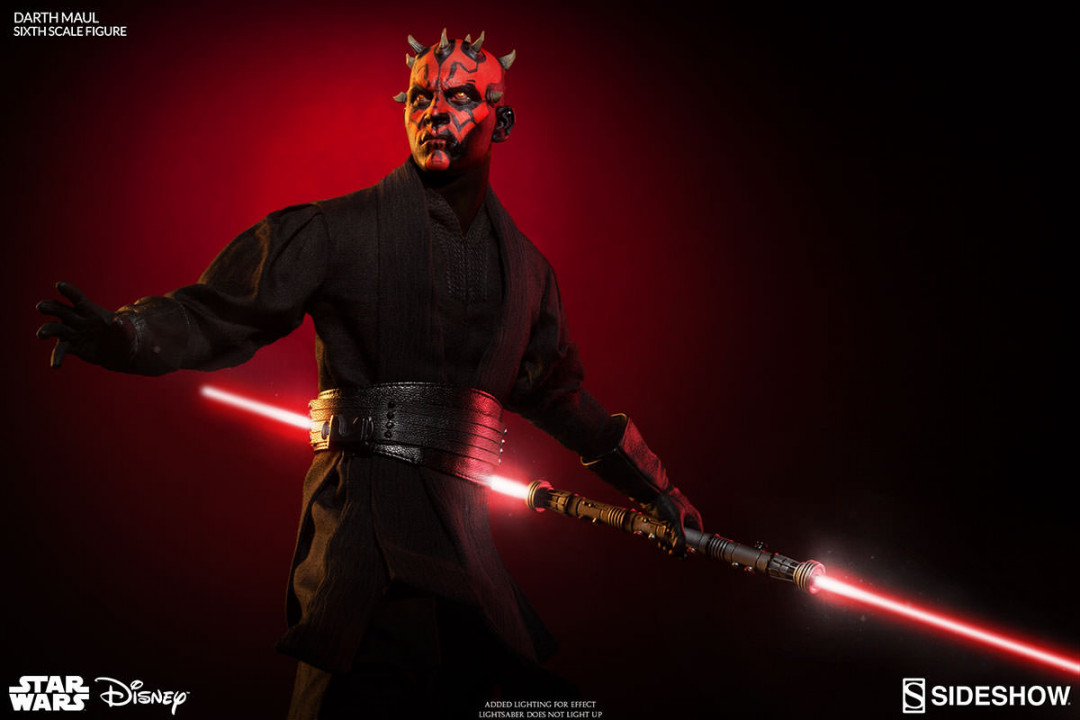 零元拍：Sideshow X Hottoys联名：1/6 星球大战- 达斯摩尔 / Darth Maul