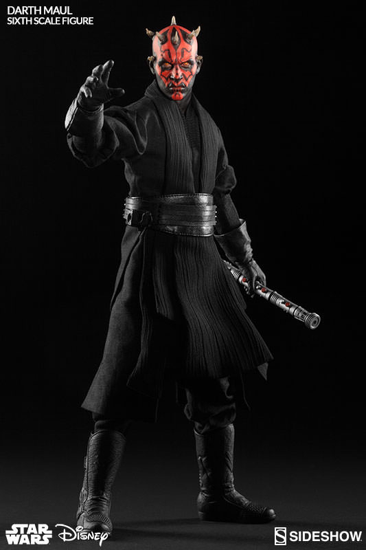零元拍：Sideshow X Hottoys联名：1/6 星球大战- 达斯摩尔 / Darth Maul