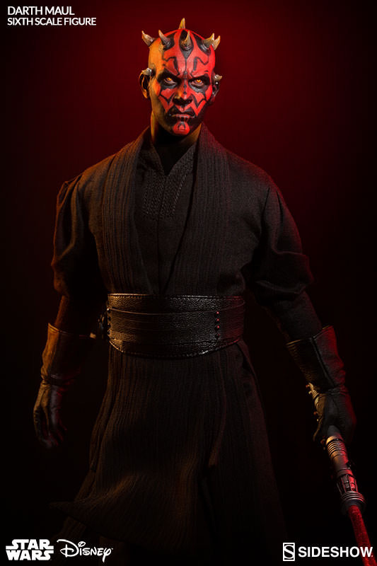 零元拍：Sideshow X Hottoys联名：1/6 星球大战- 达斯摩尔 / Darth Maul