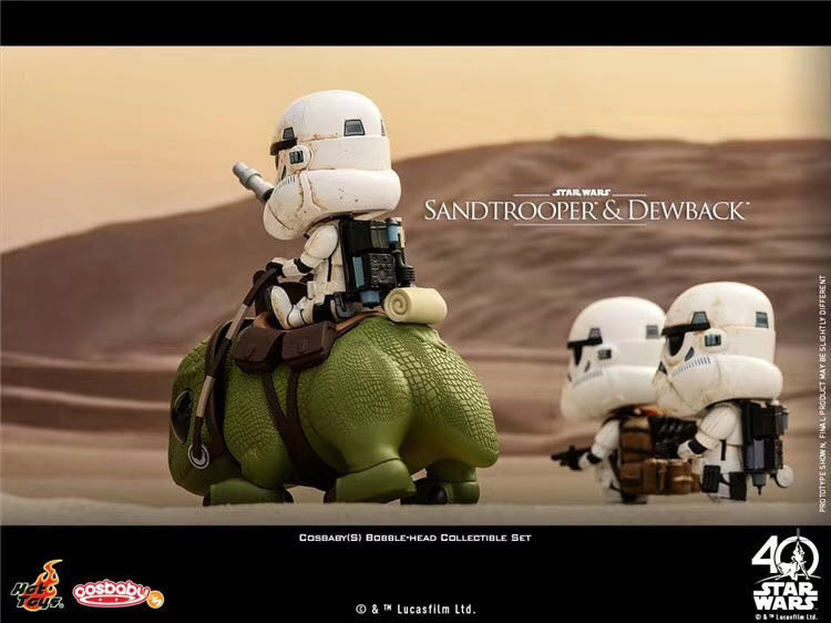 零元拍；绝版HotToys COSB387 星球大战 白兵&湿背兽 套装