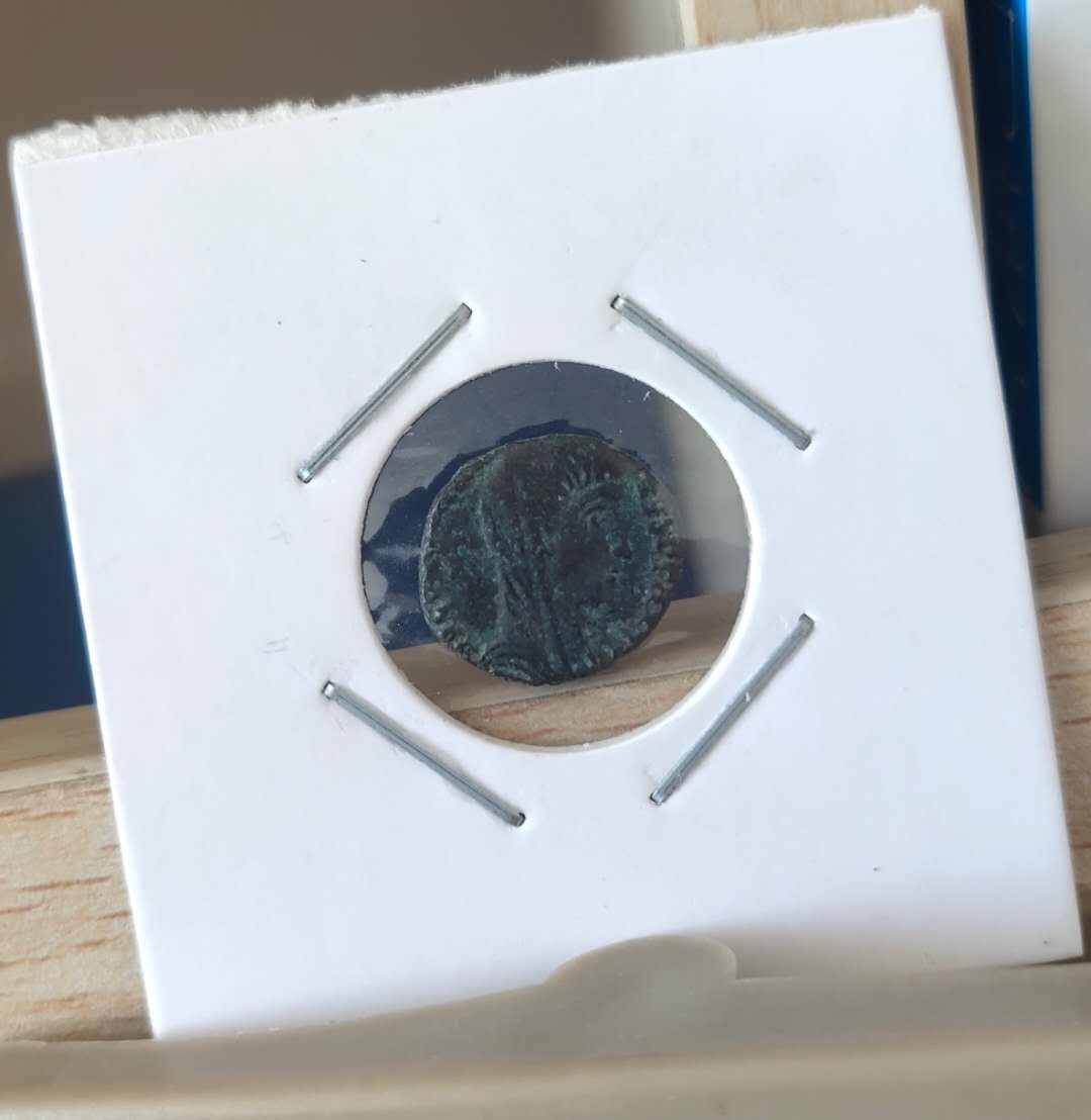 N&C第十期: 中外古钱币专场 古罗马君士坦提乌斯二世铜币 四马并驾极其形象 艺术性极强