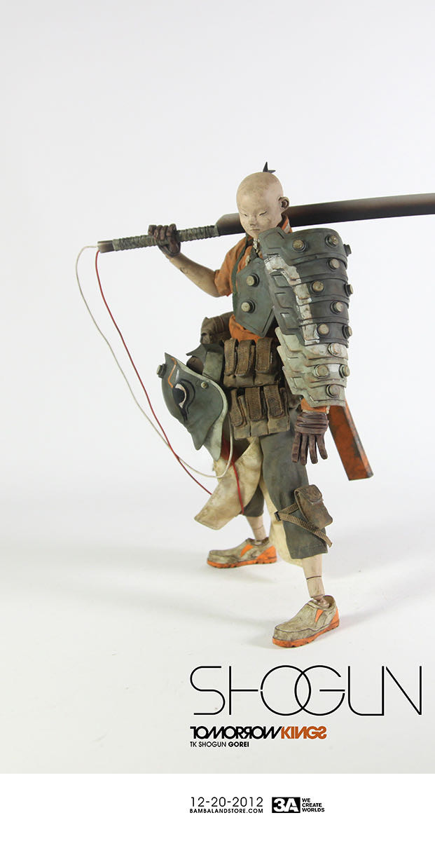 零元拍：3A TOYS : 1/12 ACTION PORTABLE SHOGUN TK 将军橙色官网版可动人偶