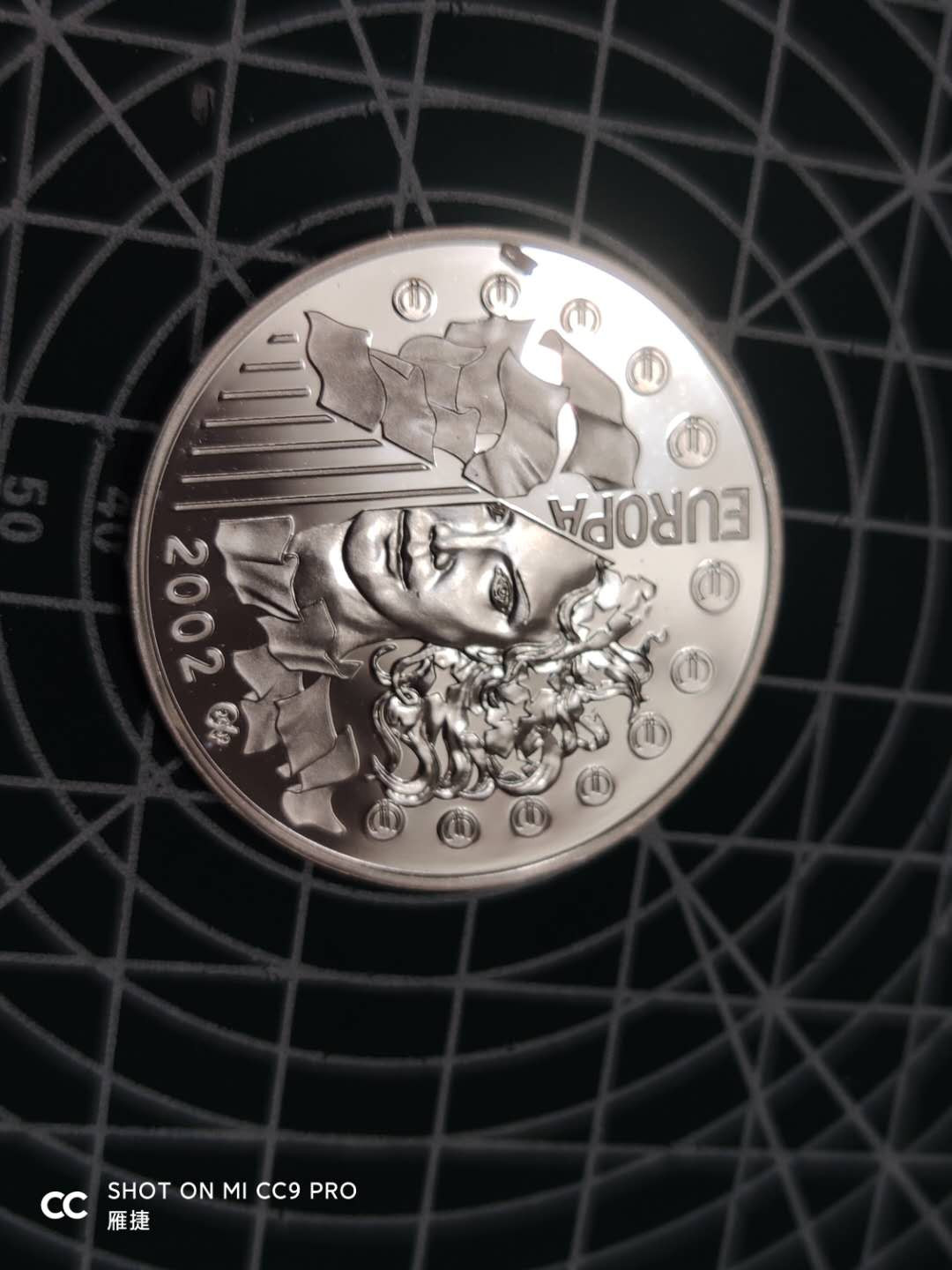 燕姐换藏第四十一场 2002年法国纪念欧元发型一周年银币