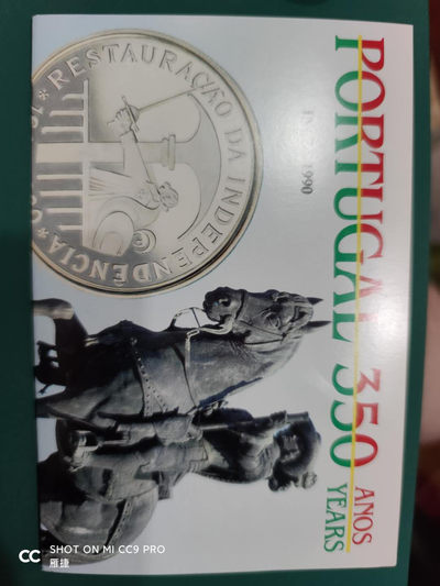 燕姐换藏第四十一场 1990葡萄牙国家独立350周年银币