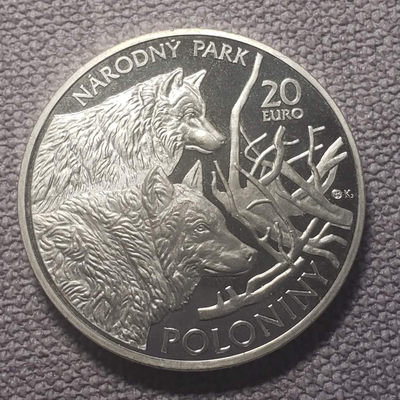 0起1加-纯粹捡漏拍-21场 - 斯洛伐克2010年20欧波罗尼国家公园精制纪念银币