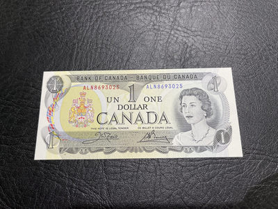 《外钞收藏家》第一百零九期拍卖 - 1973年加拿大风景版1加元 全新UNC