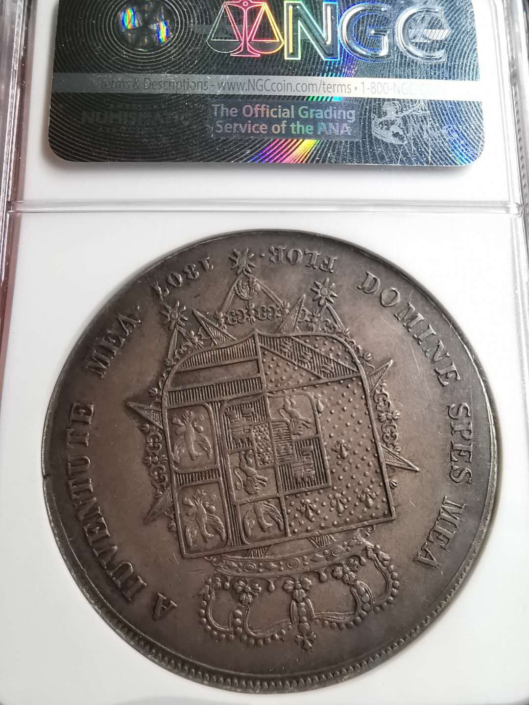 凡希社世界钱币微拍第一百五十六期 1807托斯卡纳10里拉大银NGC-AU53