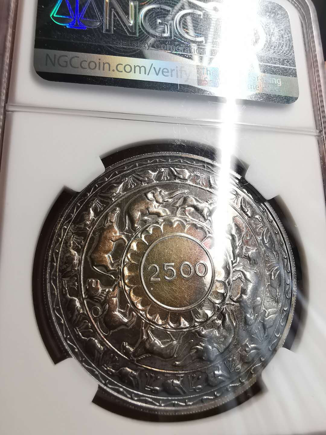 凡希社世界钱币微拍第一百五十六期 1957锡兰佛教2500年纪念大银精铸NGC-PF63热门!