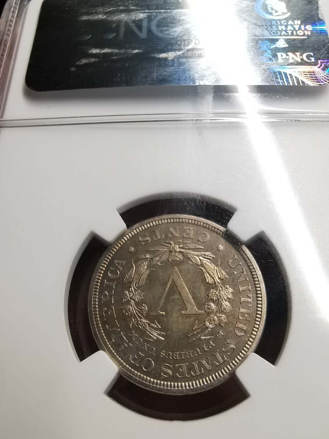 凡希社世界钱币微拍第一百五十六期 荐！1884美国精铸镍5分NGC-PF64