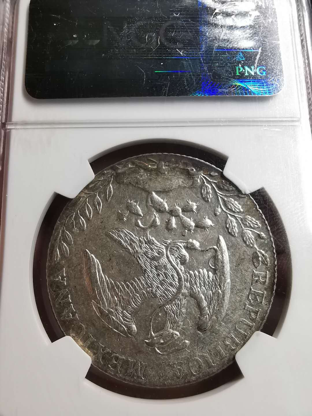 凡希社世界钱币微拍第一百五十六期 1889MO墨西哥花边鹰洋NGC-MS61