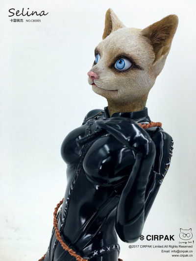 零元拍：CIRPAK C80005 12寸 皮鞭小猫 Sleena 半身雕像