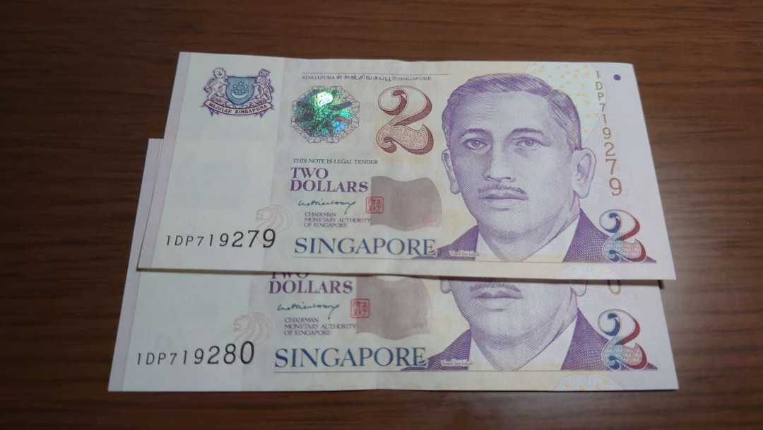 陆续更新【囧羊收藏】精选微拍第22期暨2021年第十三期 新加坡2元纸币 李显龙签名 少见 全新UNC 二张连号全程无4