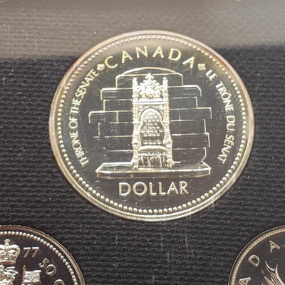0起1加-纯粹捡漏拍-22场 - 加拿大1977年精制套币-含登基25周年精制纪念银币