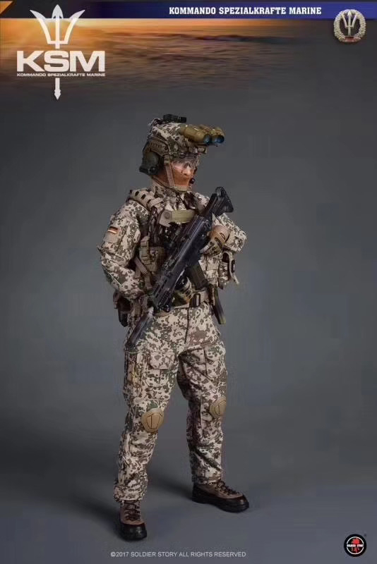 零元拍：Soldier Story SS104 四眼可亮 1/6 德国海军特种部队 KSM VBSS任务