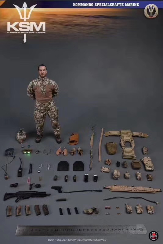 零元拍：Soldier Story SS104 四眼可亮 1/6 德国海军特种部队 KSM VBSS任务