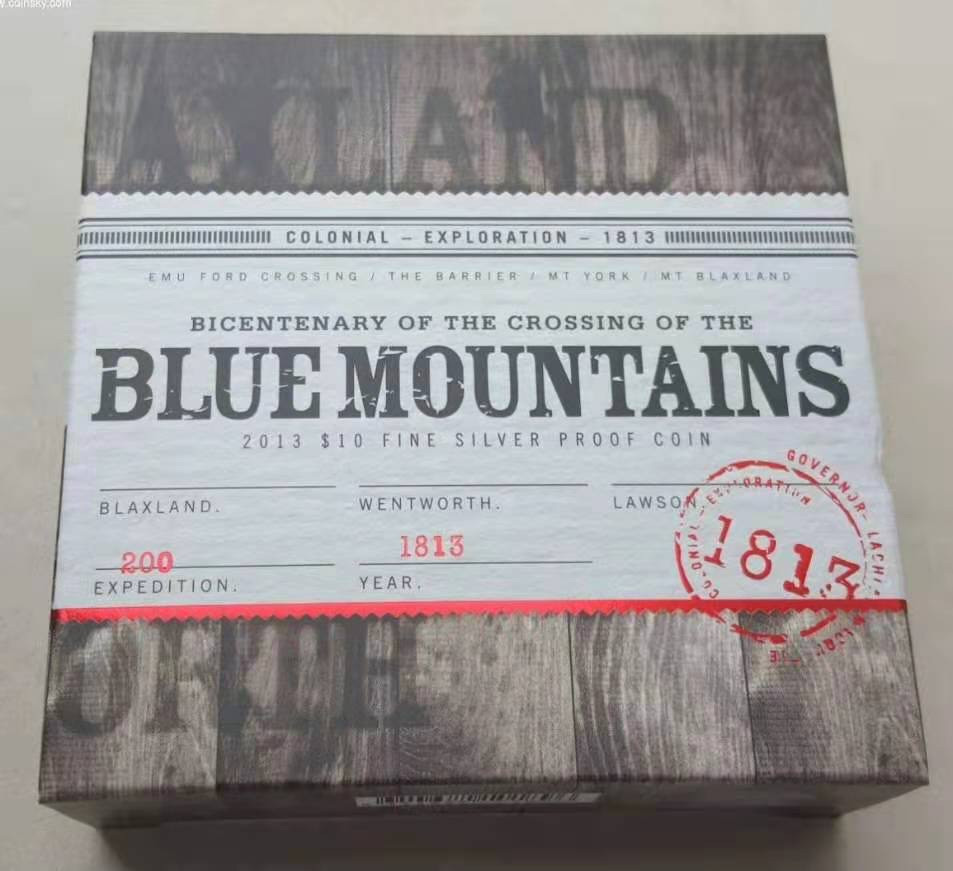 【币观天下】第146期钱币拍卖 澳大利亚2013年穿越蓝山2盎司大银币 