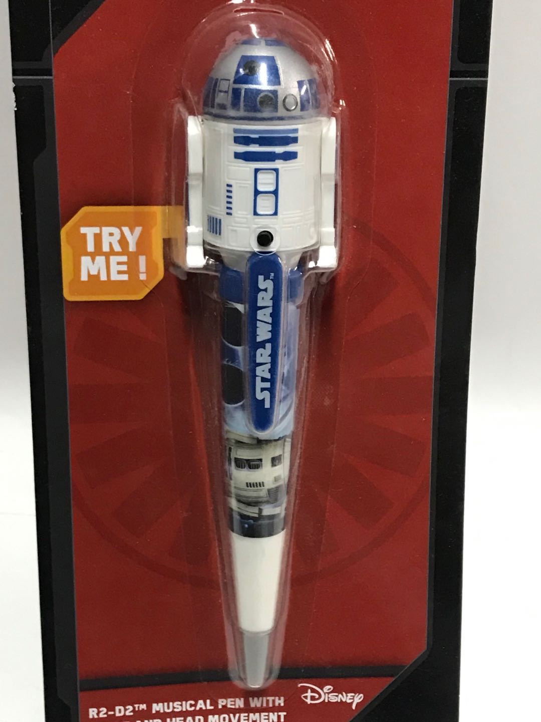 零元拍：迪斯尼正版星球大战R2D2可发声发光个性圆珠笔