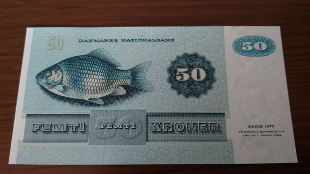 陆续更新【囧羊收藏】精选微拍第23期暨2021年第十四期 1997年丹麦50克朗 欧洲鲫鱼 全新UNC无47