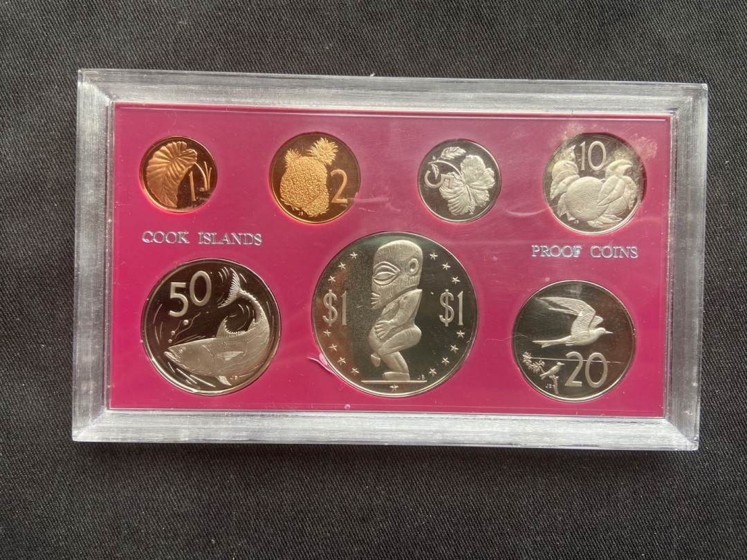 【币观天下】第146期钱币拍卖 【库克】1972年库克群岛精致币套