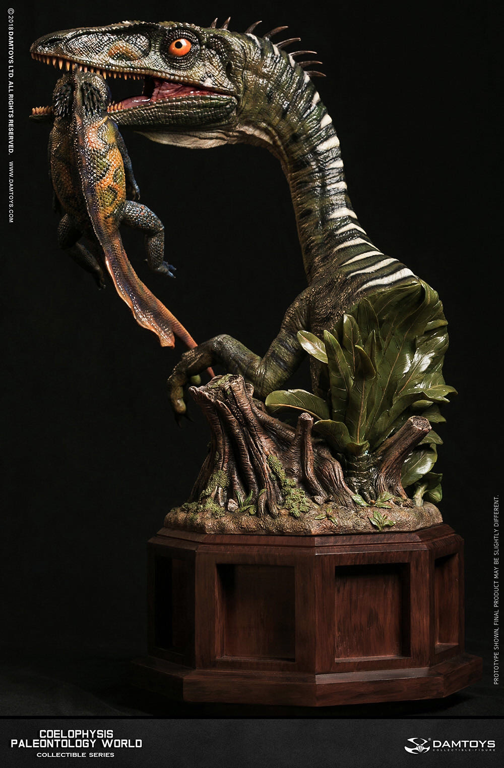 零元拍：DAMTOYS ：博物馆系列 - Coelophysis/腔骨龙 收藏级雕像