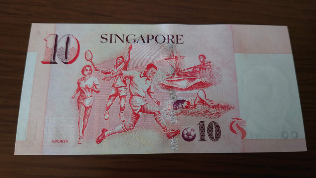 陆续更新【囧羊收藏】精选微拍第23期暨2021年第十四期 【一口价售出，勿出价】1999年新加坡人像版10元纸币 胡赐道签名 全新UNC无47尾19