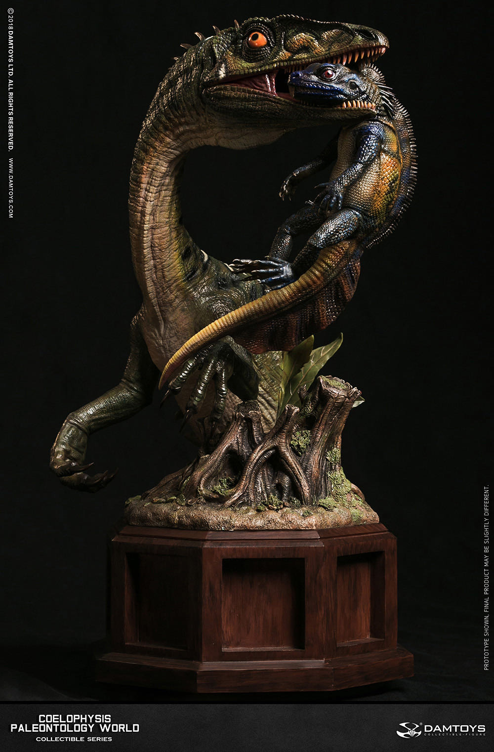 零元拍：DAMTOYS ：博物馆系列 - Coelophysis/腔骨龙 收藏级雕像