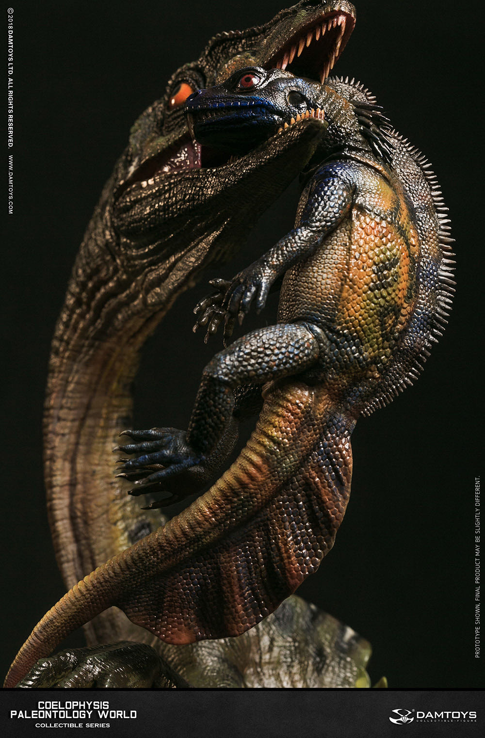 零元拍：DAMTOYS ：博物馆系列 - Coelophysis/腔骨龙 收藏级雕像