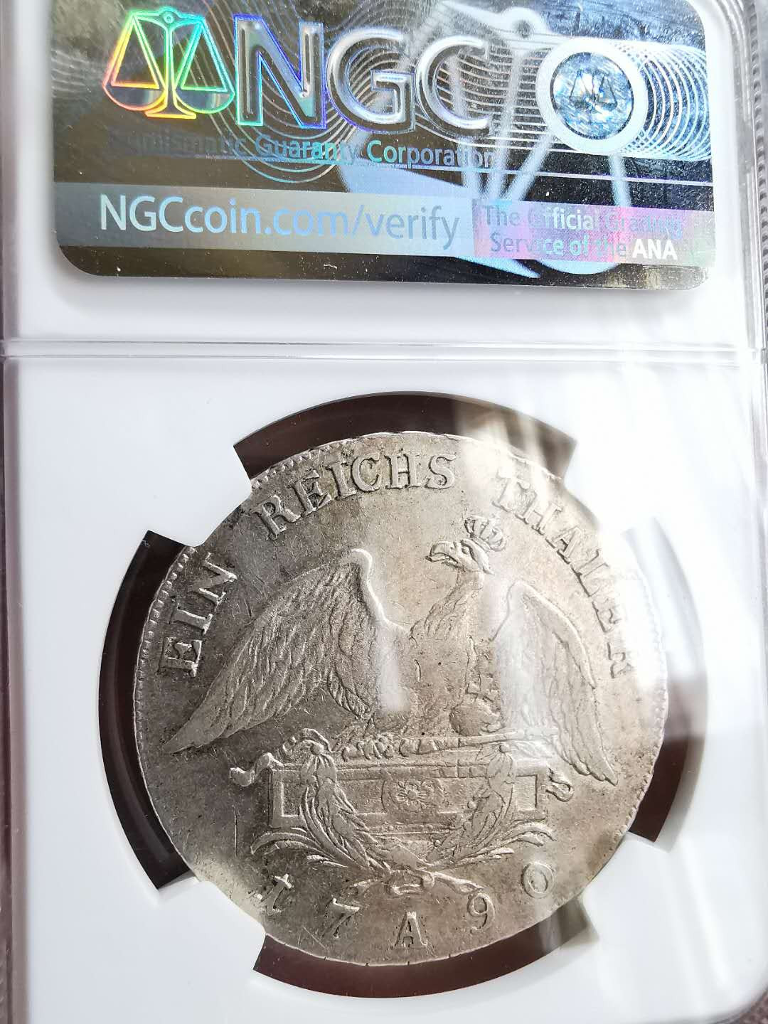 凡希社世界钱币微拍第一百五十七期 1790普鲁士泰勒大银NGC-VF35