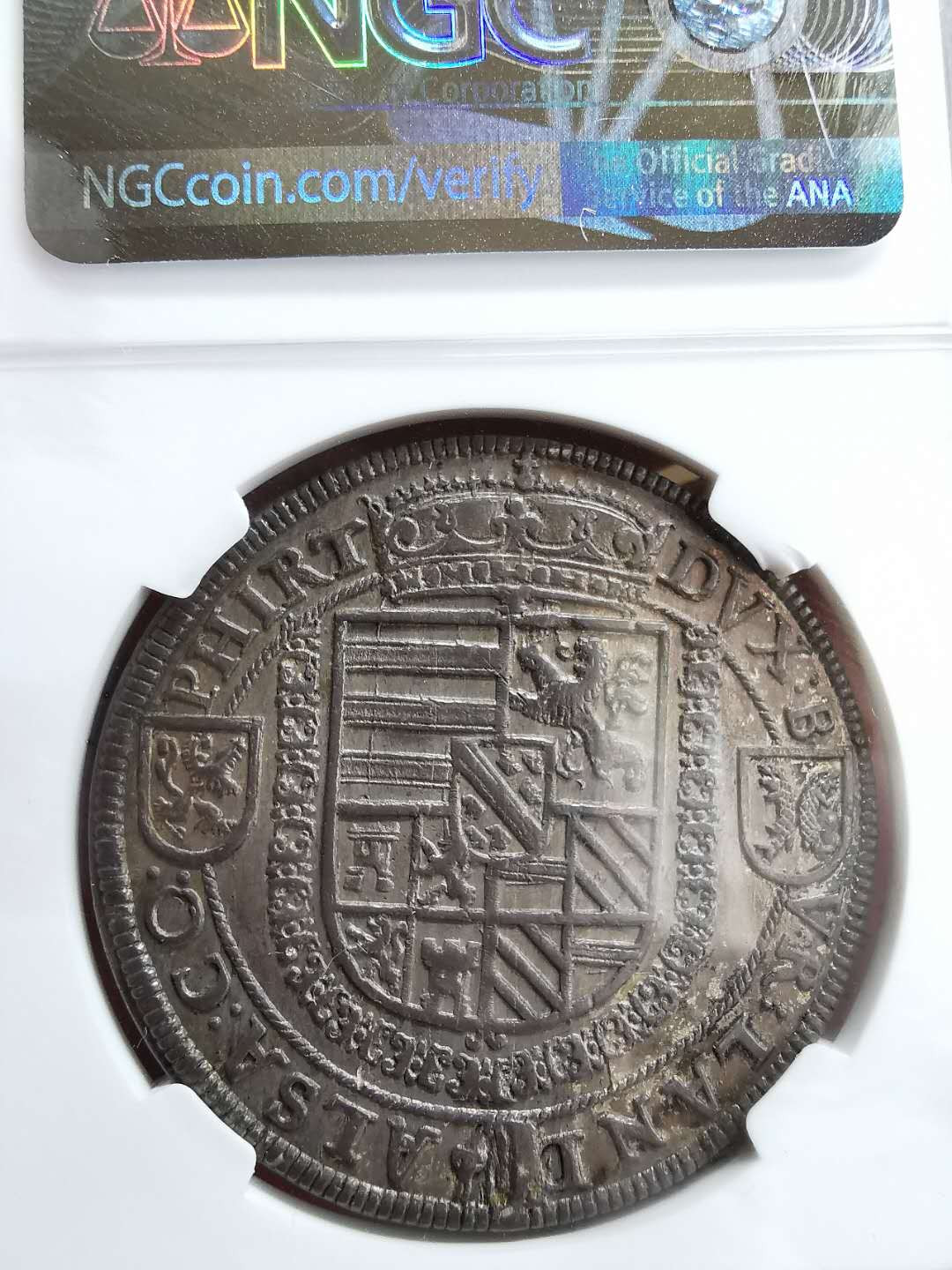 凡希社世界钱币微拍第一百五十七期 荐！1564-95神罗昂西塞母泰勒大银NGC-MS62铸打锐利！