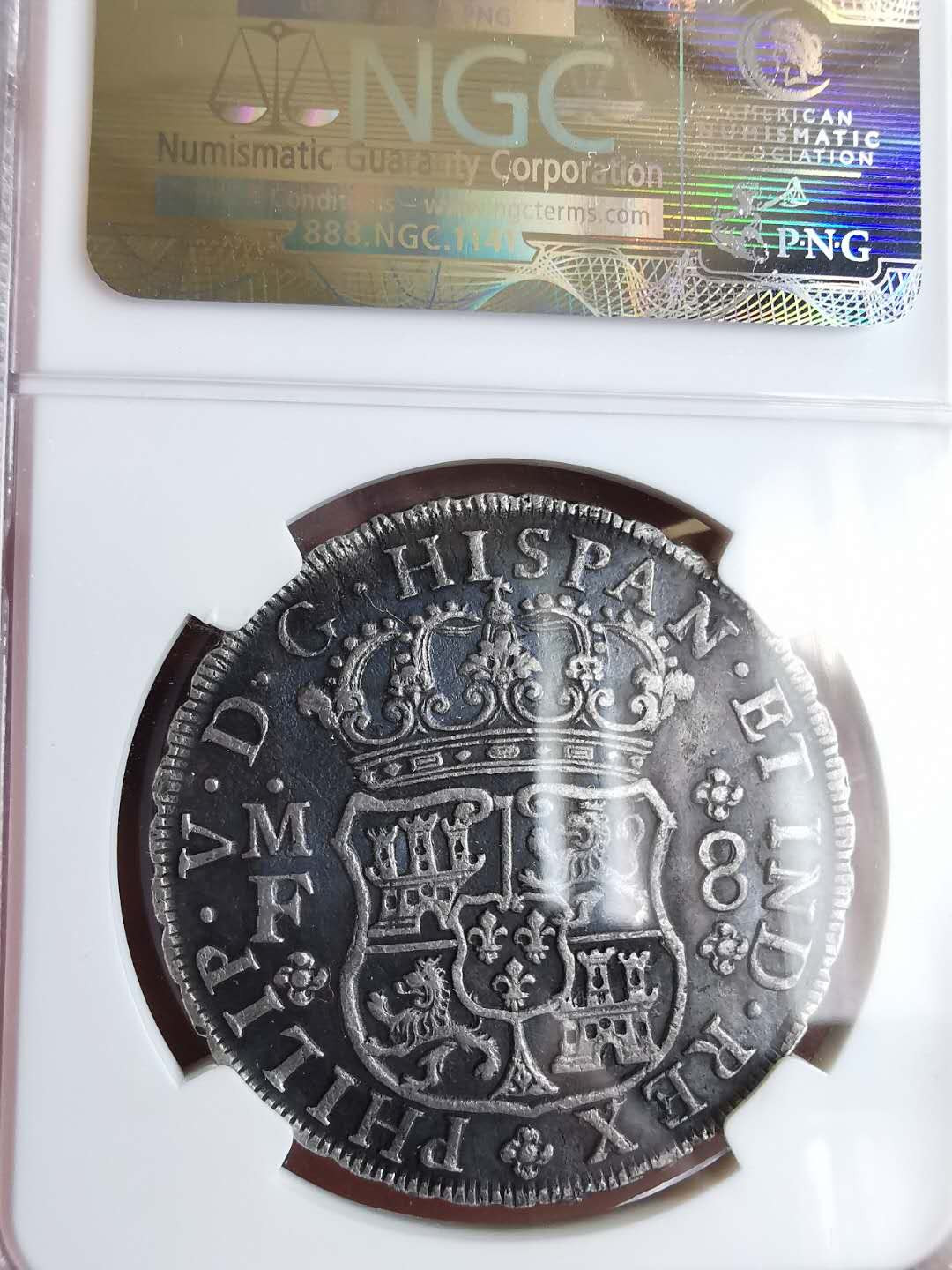 凡希社世界钱币微拍第一百五十七期 1842墨西哥地球双柱NGC-AUD宝藏沉船币！