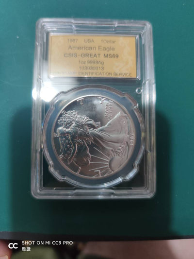 燕姐换藏第四十二场 1987年美国行走女神一盎司银币